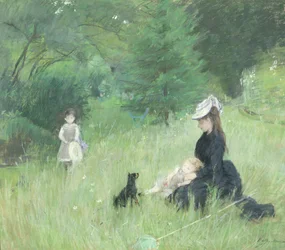 In einem Park, um 1874